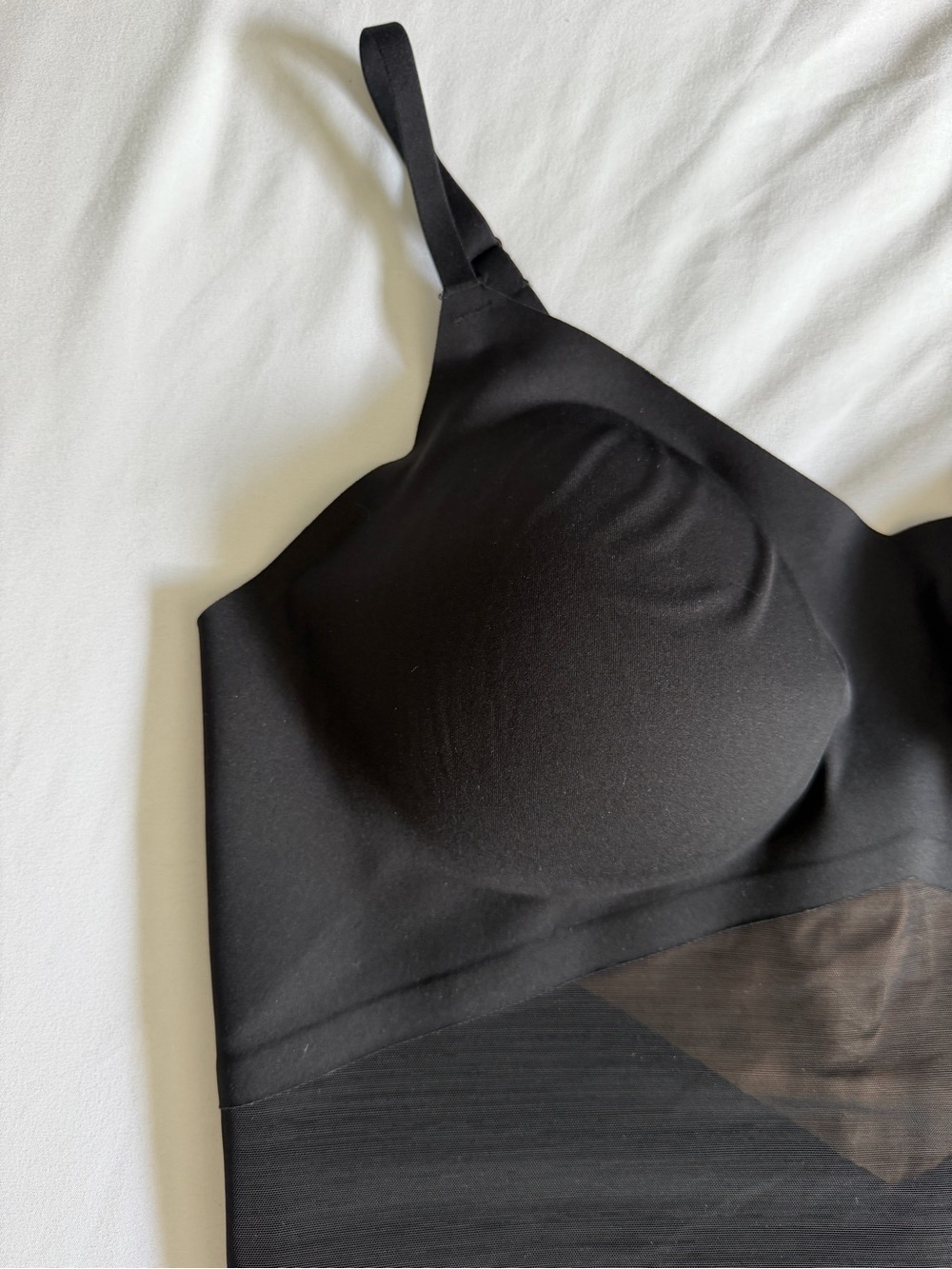 NWT Honeylove Mid Thigh Black Shapewear Bodysuit - Picture 4 of 17